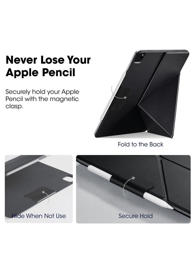 PITAKA PITAKA for iPad Pro 13 Inch Case (2024), Compatible with iPad Pro m4, Portrait/Landscape Magnetic Case with Pencil Holder, 4 Standing Angles and - Black  - Image 4
