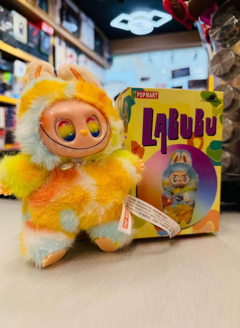 New Labubu Rainbow with Necklace Secret Or Chase Series Dolls Toys Soft Plushie - Image 4