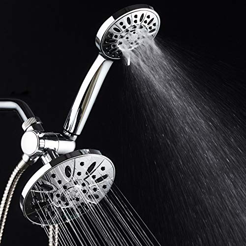 AquaDance 6" Premium High Pressure 3-way Rainfall Shower Combo Combines the Best of Both Worlds - Enjoy Luxurious Rain Showerhead and 6-setting Hand Held Shower Separately or Together! - Image 5