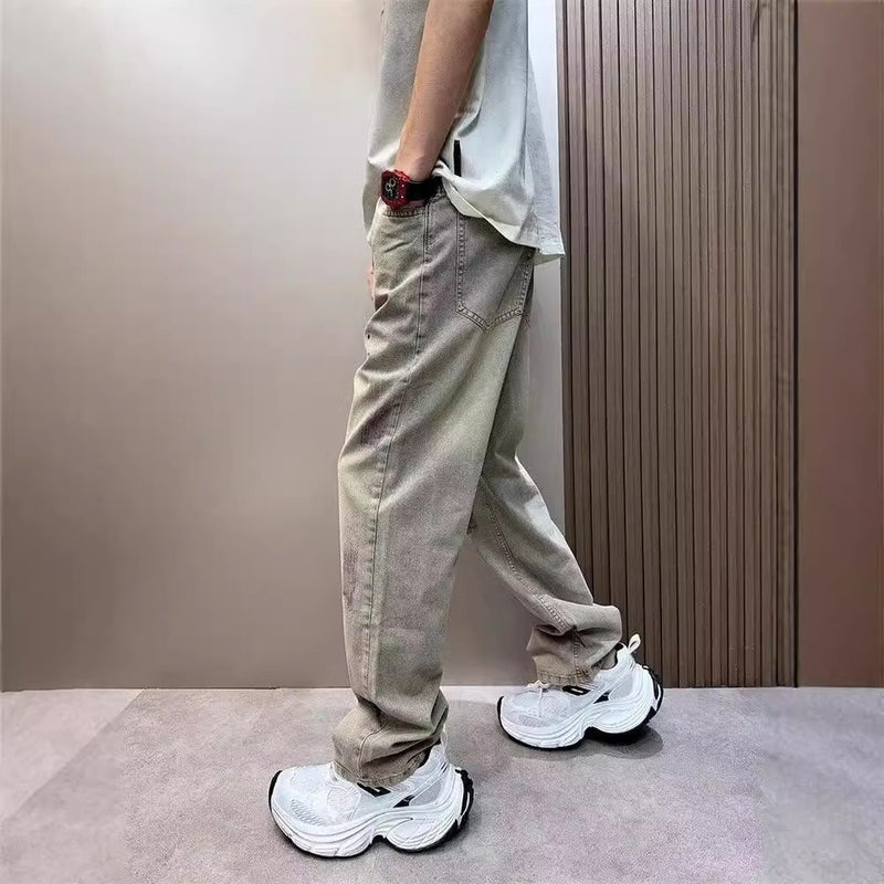 Unisex Classic Denim Jeans Loose Fit Daily Outdoor Wear - Image 4