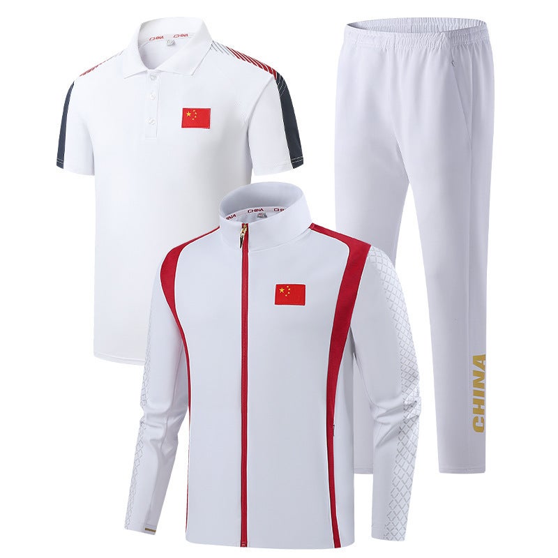 Chinese Team Sportswear Appearance Clothing Men'S And Women'S Sports National Clothing New Sports Three-Piece Set Martial Arts Sportswear - Image 2