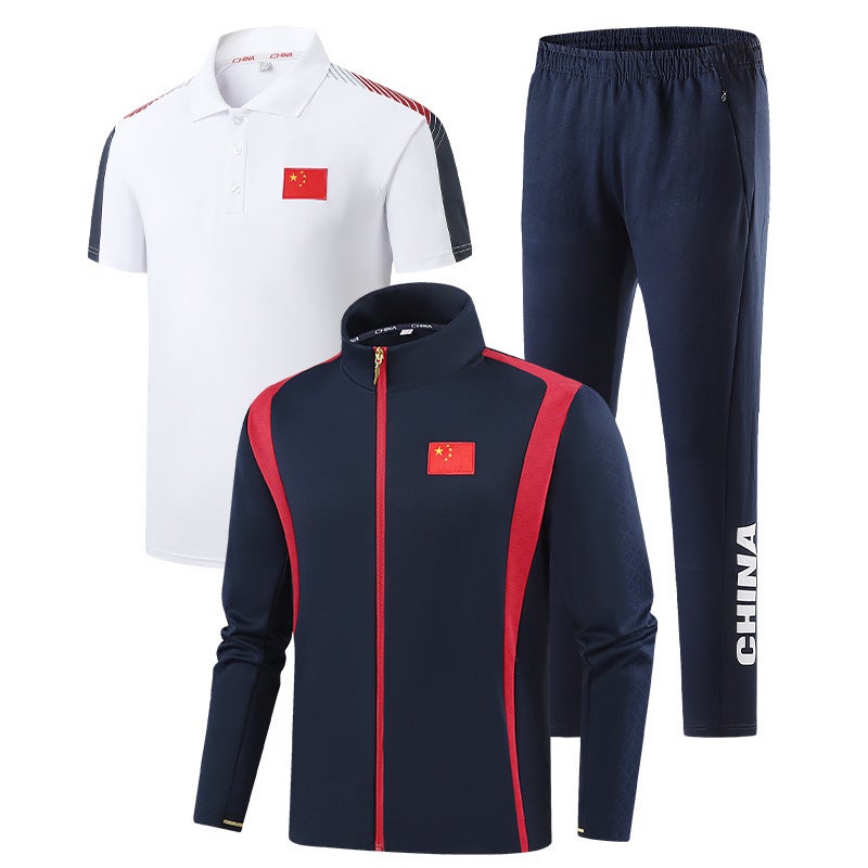 Chinese Team Sportswear Appearance Clothing Men'S And Women'S Sports National Clothing New Sports Three-Piece Set Martial Arts Sportswear - Image 1