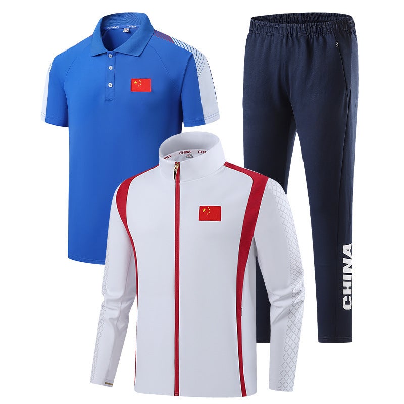 Chinese Team Sportswear Appearance Clothing Men'S And Women'S Sports National Clothing New Sports Three-Piece Set Martial Arts Sportswear - Image 4