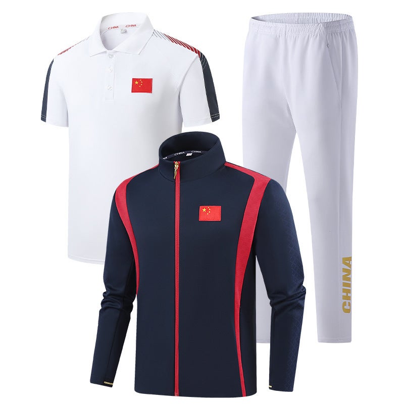Chinese Team Sportswear Appearance Clothing Men'S And Women'S Sports National Clothing New Sports Three-Piece Set Martial Arts Sportswear - Image 3