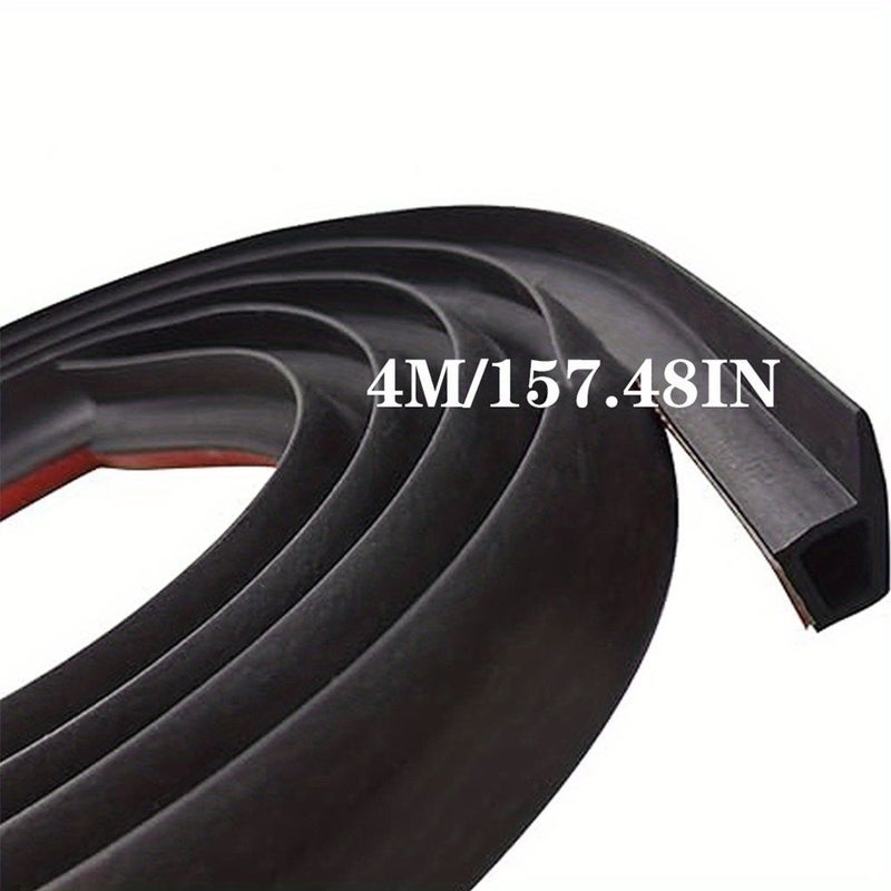Automotive Z Type Sealing Strip 4M Soundproof Waterproof Gutter With Adhesive Backing - Image 4