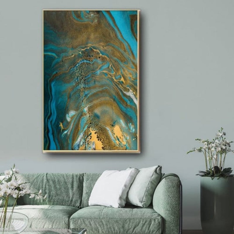 Marktna Modern design canvas painting with a hollow frame, size (60×90), one piece - Image 1