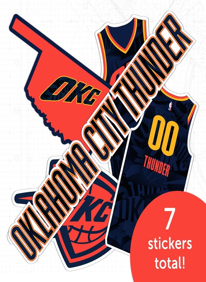 Desert Cactus ملصق صبار الصحراء لفريق أوكلاهوما سيتي ثاندر - ملصق رسمي مرخص من NBA - ملصق فينيل للكمبيوتر المحمول وزجاجة الماء والسيارة ودفتر القصاصات (إصدار المدينة 2023) - Image 5