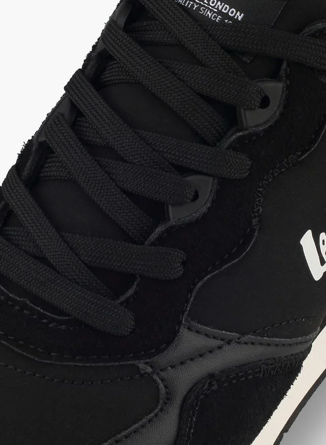 Lee Cooper BLACK Women Panelled Lace-Up Ankle Sneakers for Women | Best Price UAE
