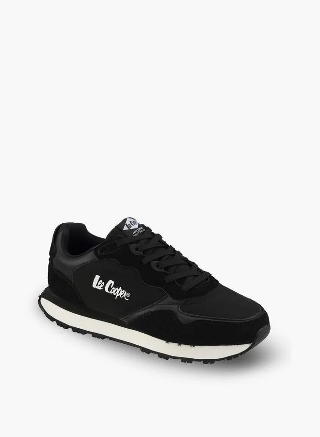 Lee Cooper BLACK Women Panelled Lace-Up Ankle Sneakers for Women | Best Price UAE