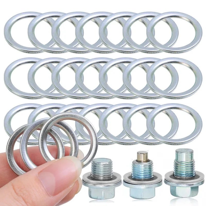 Car Screw Gasket Oil Drain Plug Gaskets Crush Washers Seals for Toyota for Camry for Corolla for Toyota Lexus Subaru Replacement - Image 2