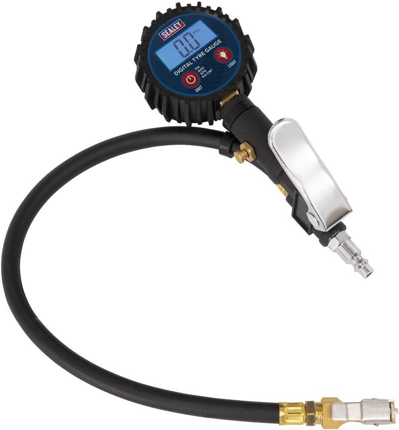 Sealey Digital Tyre Inflator with Clip-On Connector - SA400 - Image 1