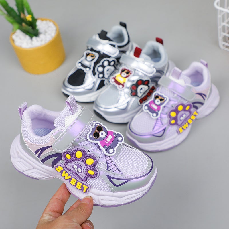 Girls Cartoon Sneaker 2025 New Mesh Breathable Running Shoes Boys Torre Shoes Western Style Casual Shoes - Image 5