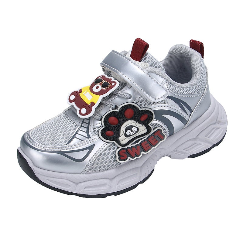Girls Cartoon Sneaker 2025 New Mesh Breathable Running Shoes Boys Torre Shoes Western Style Casual Shoes - Image 1