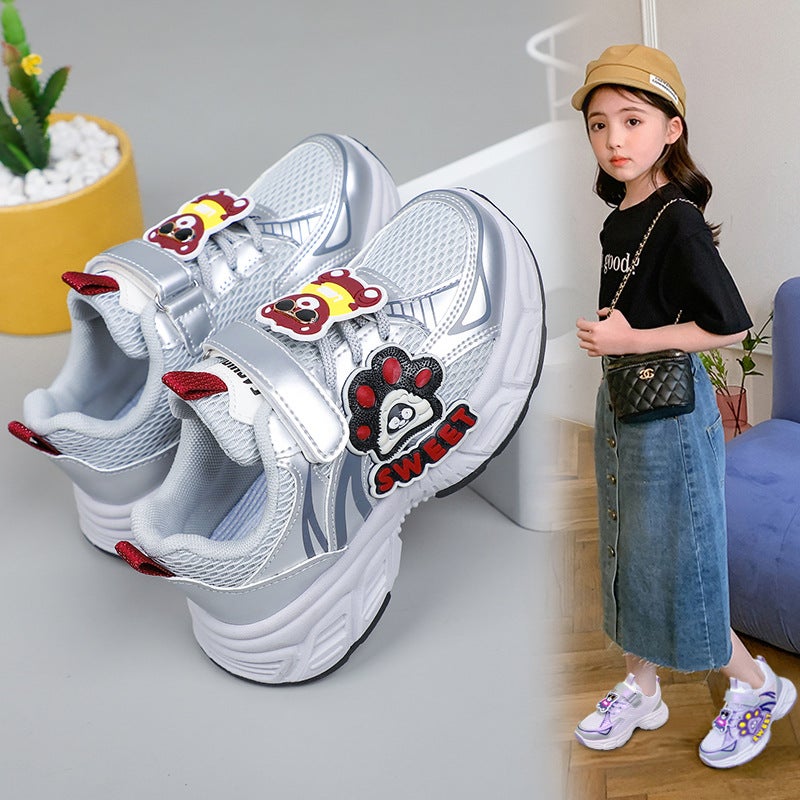 Girls Cartoon Sneaker 2025 New Mesh Breathable Running Shoes Boys Torre Shoes Western Style Casual Shoes - Image 3