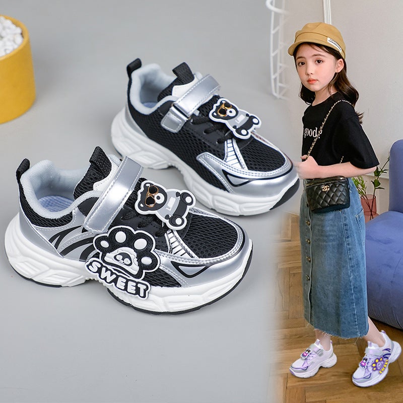Girls Cartoon Sneaker 2025 New Mesh Breathable Running Shoes Boys Torre Shoes Western Style Casual Shoes - Image 4