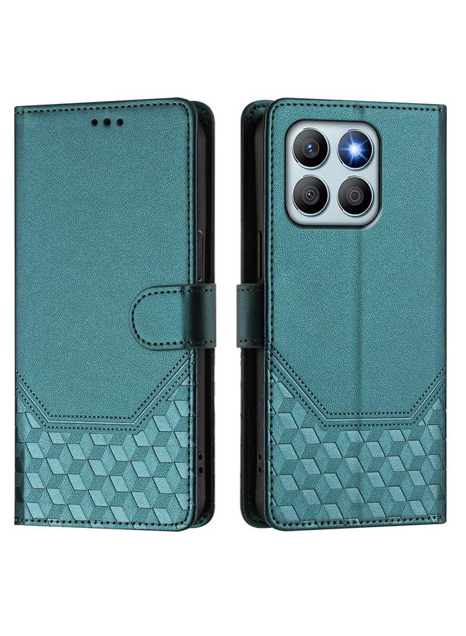 S-TOP Case For Honor X8b 4G Honeycomb Embossing RFID Leather Phone Case - Image 2