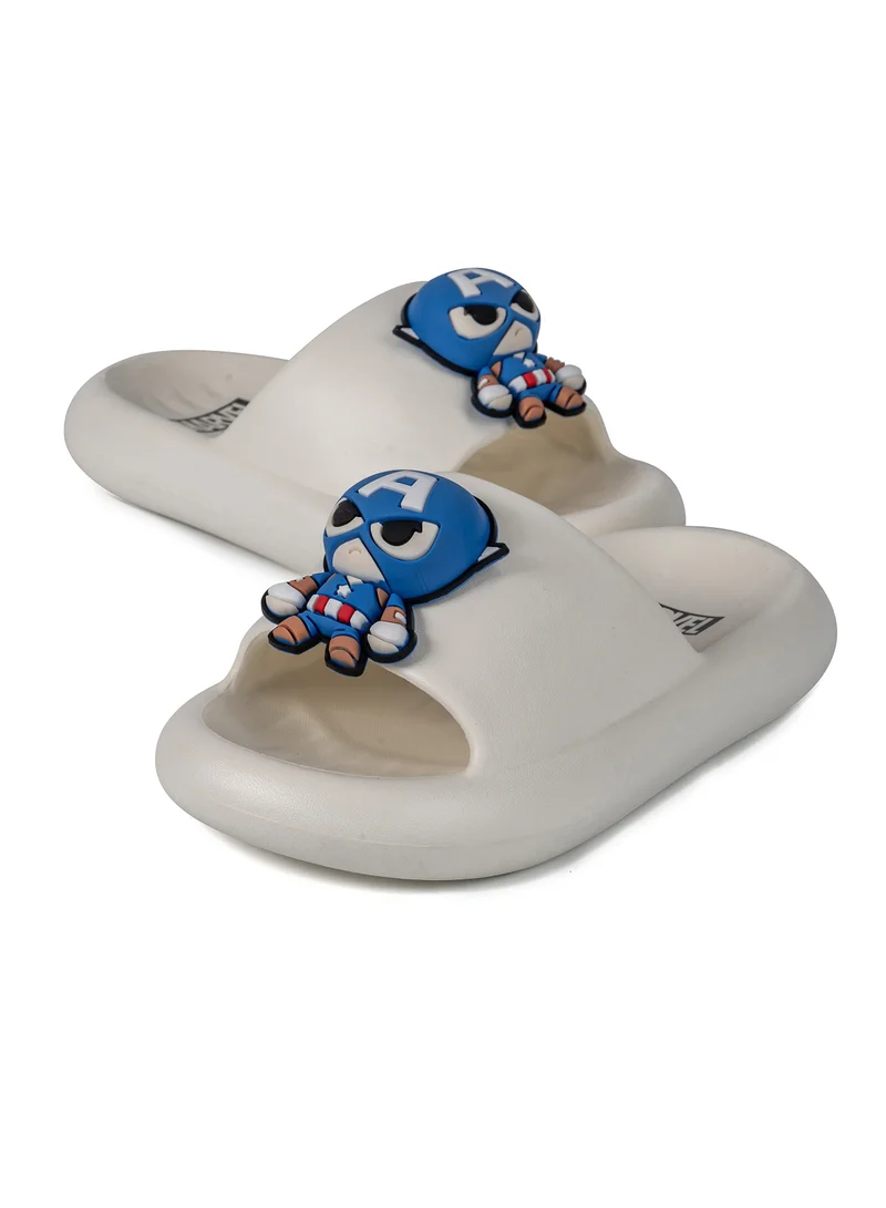 MARVEL Comic Kicks by Urban Marvel Avengers Captain America slides with 3D charm for Boys