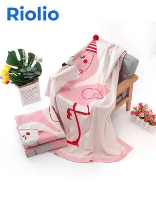 Flamingo Knitted Blanket for Children – Soft and Comfortable, Providing Dual Protection of Warmth and Coolness for Your Baby. - pzsku/ZA3769ED403911D8A04B8Z/45/_/1734687667/86b8a052-d812-4dce-843c-bab13f7e028a