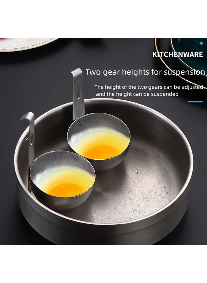 Hangable Poached Egg Cooker With 2pcs Poached Egg Cups For Easy Cooking Poached Egg Pot - Image 2