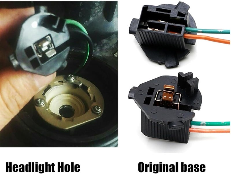 Wivplex 4Pcs H1 LED Headlight Holder Adapters for Hyundai K7 Cadenza and H1 Wagon Lamp Base - Image 5