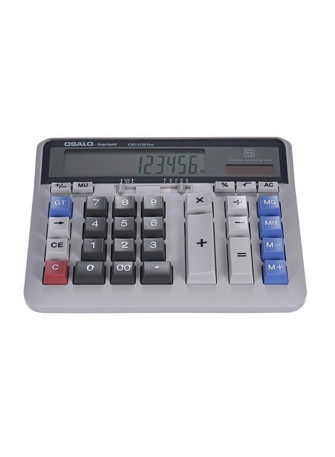 OSALO Large Electronic Calculator Grey - Image 1