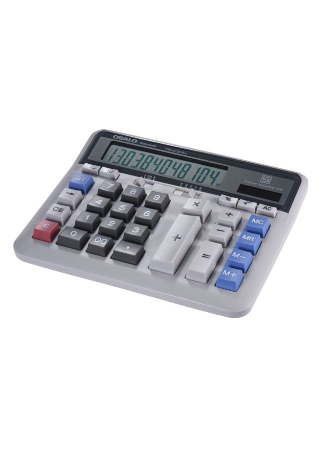 OSALO Large Electronic Calculator Grey - Image 2