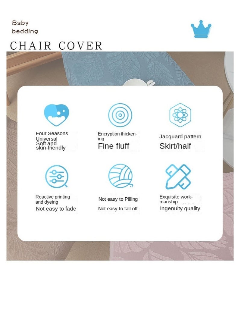 Y&D Jacquard Skirt Elastic Chair Cover  - Image 2