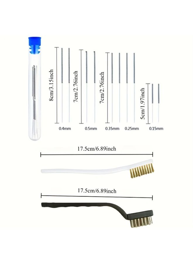 16pcs 3D Printer Maintenance Tool Kit With Nozzle Cleaning Brush And Disassembly Wrench - Image 2