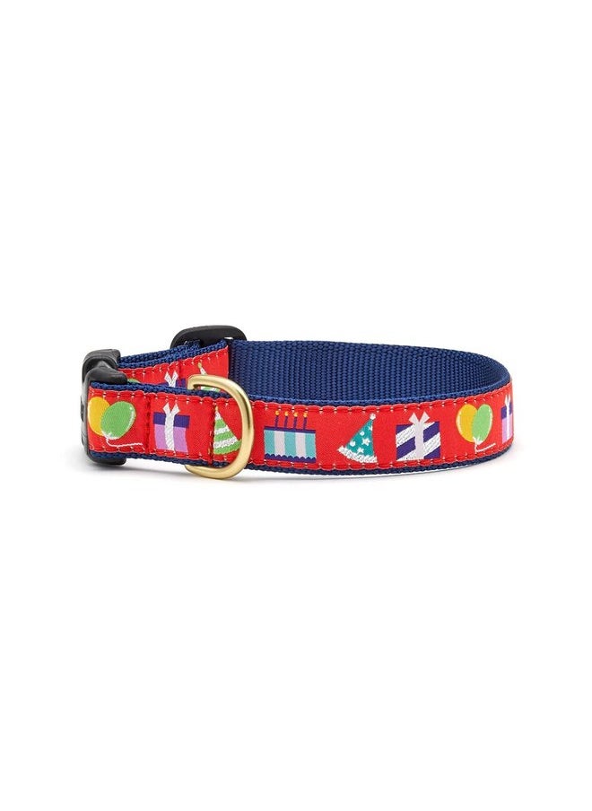 Up Country - Up Country Birthday Gift Dog Collar (Birthday Gift Collar, Medium (12 to 18 inches) 5/8 inch Narrow Width) - Image 1