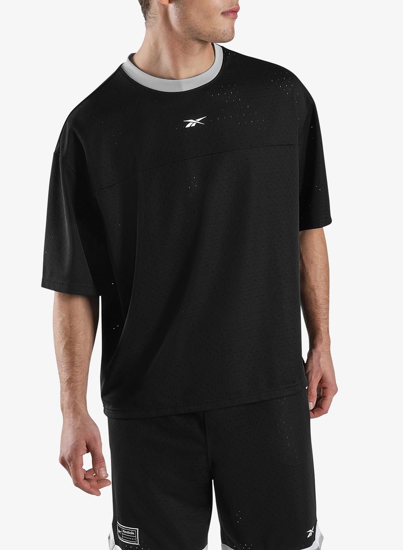 ريبوك تيشيرت شبكي مريح لكرة السلة - Image 1