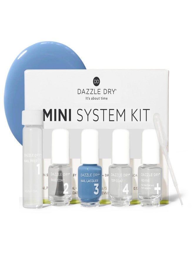 Dazzle Dry Mini Kit – Varsity Blues – 4 Step System (5 Piece Kit) - Image 1