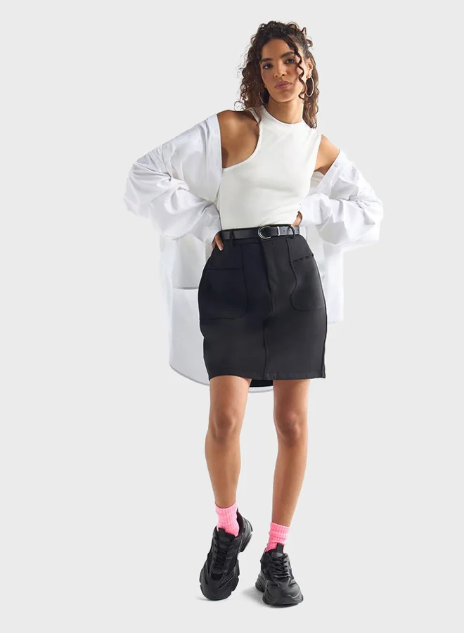 FAV Crew Neck Ribbed Top