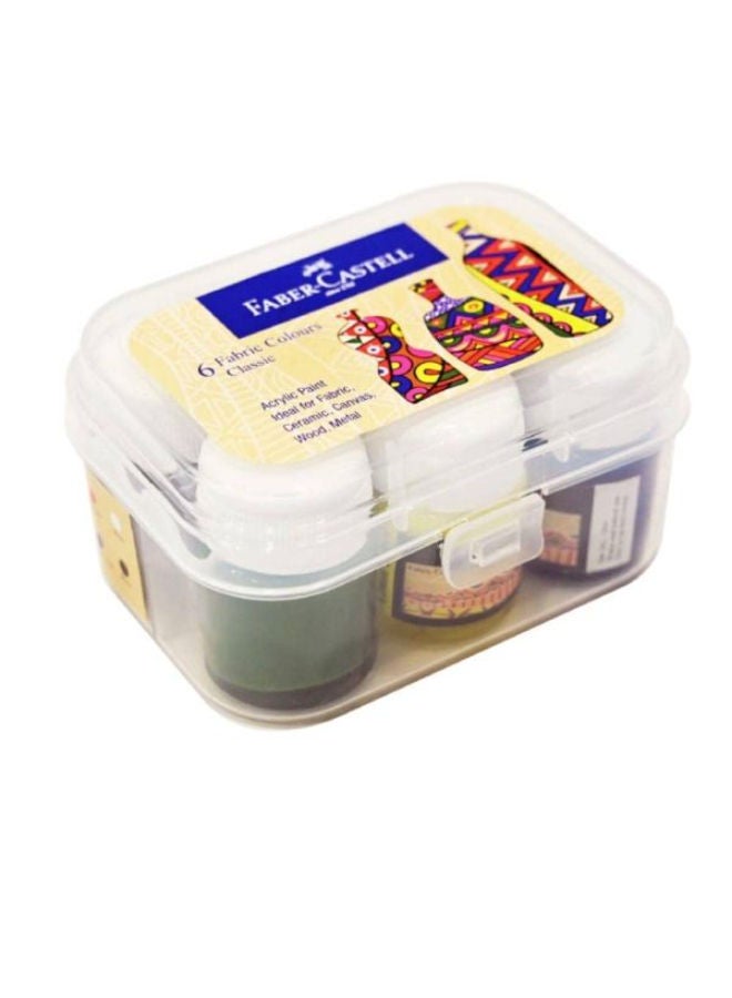 FABER-CASTELL Fabric Color Classic 10 Ml 6 Color - Image 1