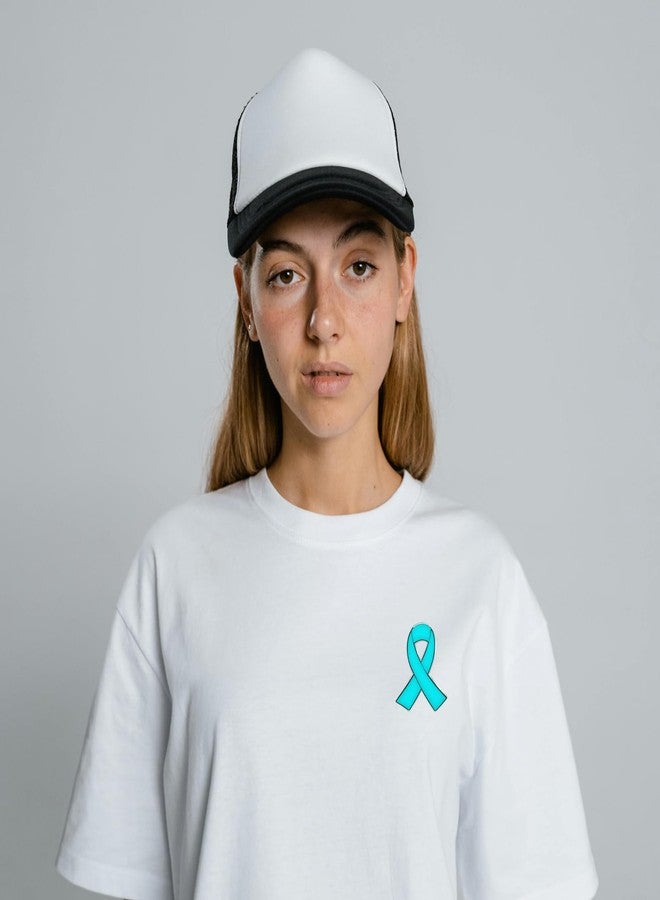 cogont 20pcs Teal Green Ribbon Awareness Pin Cervical Ovarian Cancer Awareness Brooch Hope Enamel Lapel Pins - Image 3
