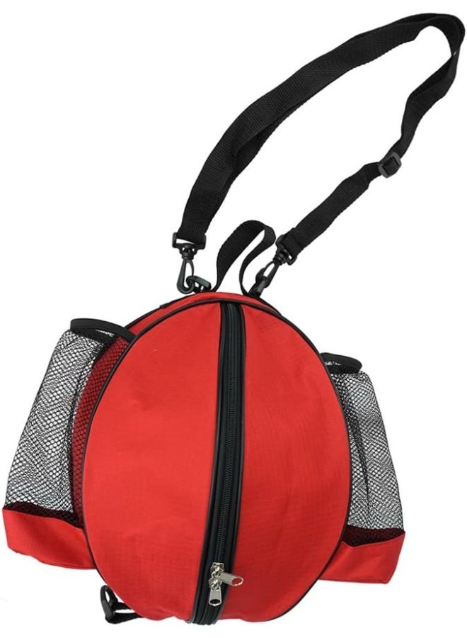 FoRapid FoRapid Size 7 (29.5'') Basketball Bag Soccer Ball Football Volleyball Softball Sports Ball Bag Holder Carrier+Adjustable Shoulder Strap 2 Side Mesh Pockets f/Water Bottle Towel Sports Shoes  - Image 1