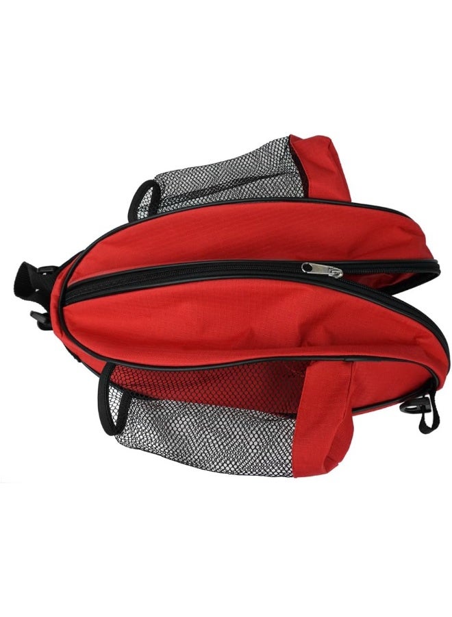 FoRapid FoRapid Size 7 (29.5'') Basketball Bag Soccer Ball Football Volleyball Softball Sports Ball Bag Holder Carrier+Adjustable Shoulder Strap 2 Side Mesh Pockets f/Water Bottle Towel Sports Shoes  - Image 2