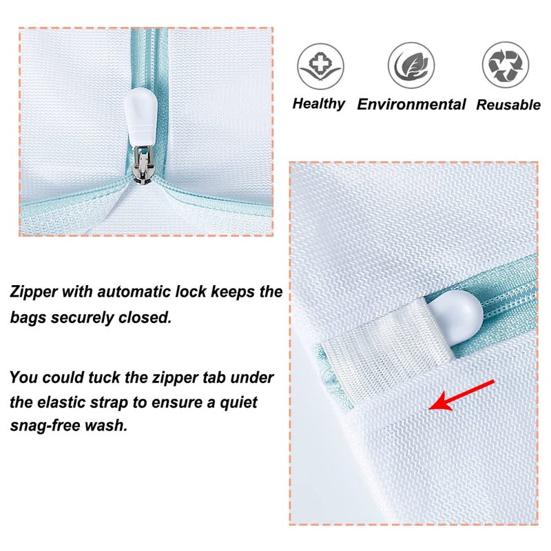 Tenn Well Extra Large Mesh Laundry Bags, 2 Pack 43 x 35 inch Jumbo Delicates Bag for Washing Machine, Large Mesh Bags for Delicates, Coats, Blankets, Bedding, Toys, Pet Items - Image 4