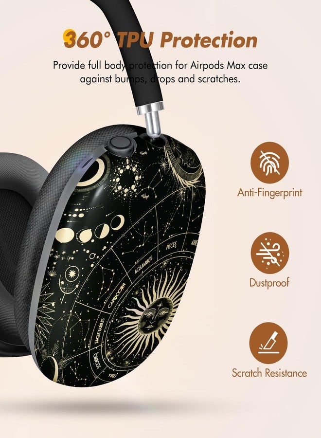 أغطية حماية Joyleop لسماعات AirPods Max - أغطية أذن أنيقة ومتينة لسماعات AirPods Max، حافظة سماعات بتصميم كلاسيكي فريد، ملحقات أساسية رائعة لسماعات الرأس، كونستليشن - Image 2