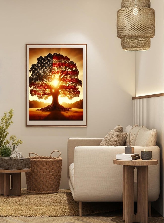 CSZPPQAF 5D Diamond Painting Kits for Adults, Tree of Life Diamond Art Kits for Adults Beginner, DIY Full Drill Diamond Dots Gem Art for Home Decor 13.7x13.7 Inch - Image 3
