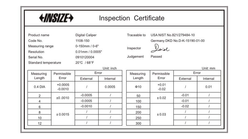 Insize 1108-150 Electronic Caliper, 0" - 6" - Image 5
