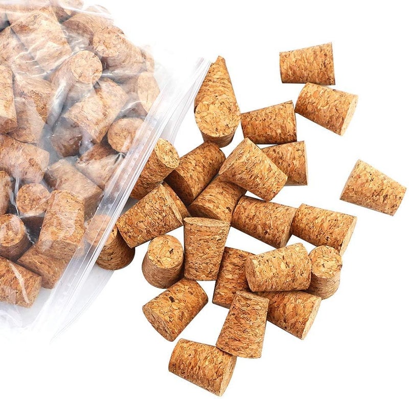 Owevvin 100 Pieces #7 Tapered Cork Plugs, Premium Blank Wine Corks Wine Stoppers Replacement Corks, 0.8 x 0.6 x 1 Inch - Image 5