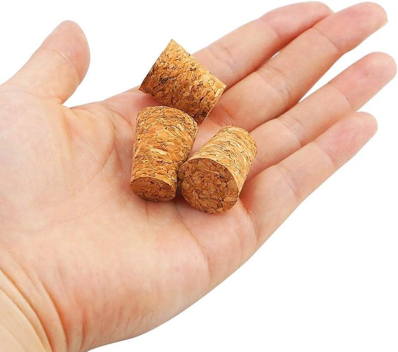 Owevvin 100 Pieces #7 Tapered Cork Plugs, Premium Blank Wine Corks Wine Stoppers Replacement Corks, 0.8 x 0.6 x 1 Inch - Image 3