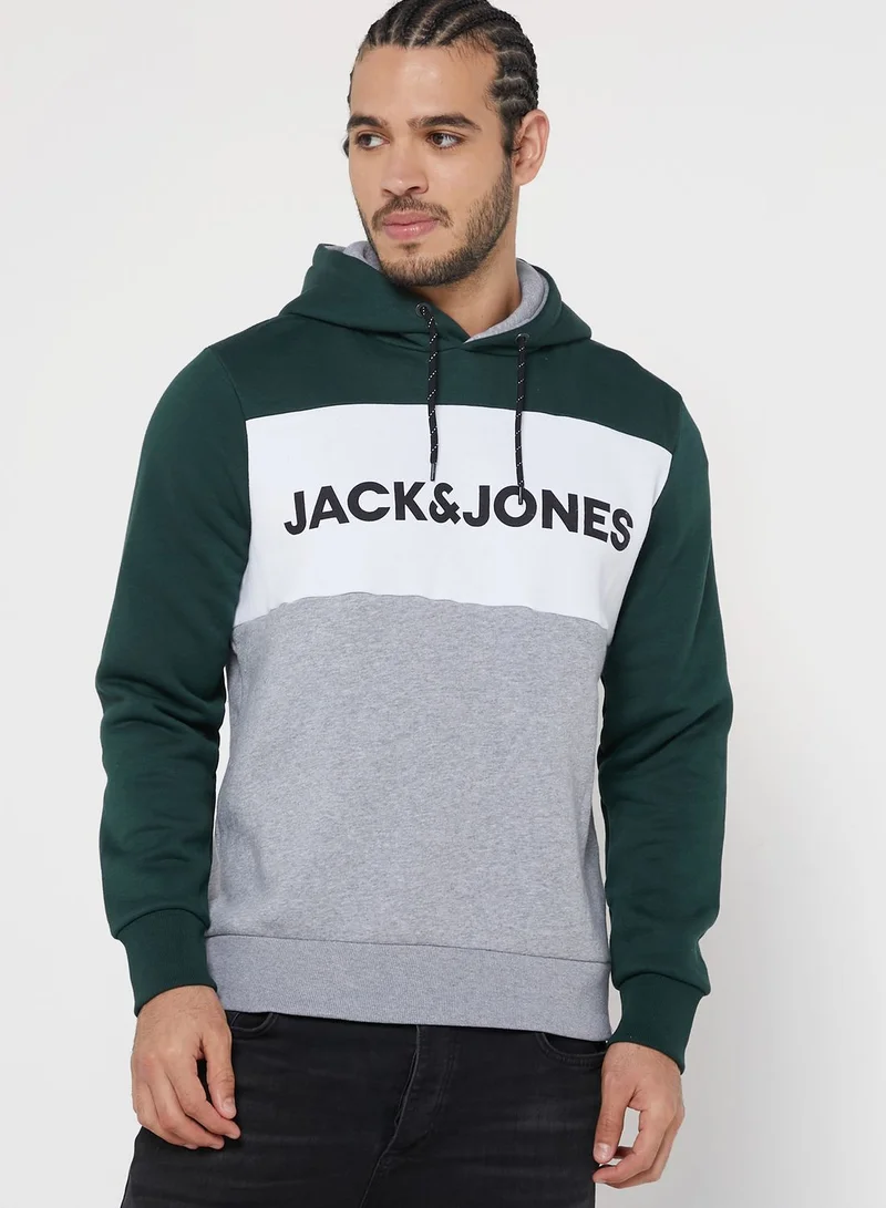 JACK & JONES Colour Block Hoodie