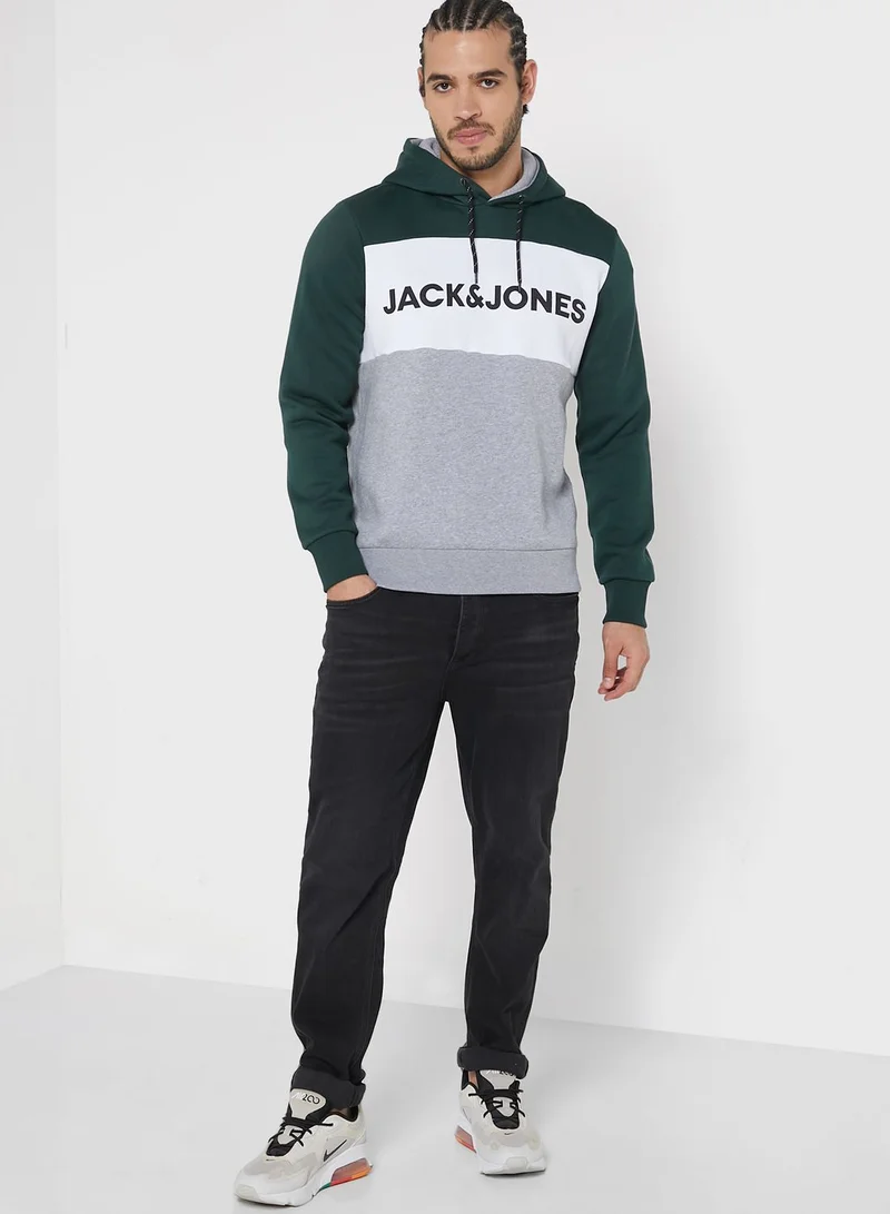 JACK & JONES Colour Block Hoodie