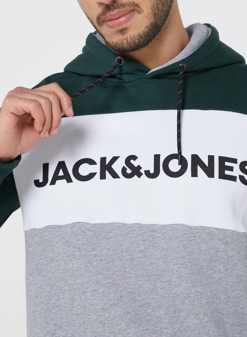 JACK & JONES Colour Block Hoodie