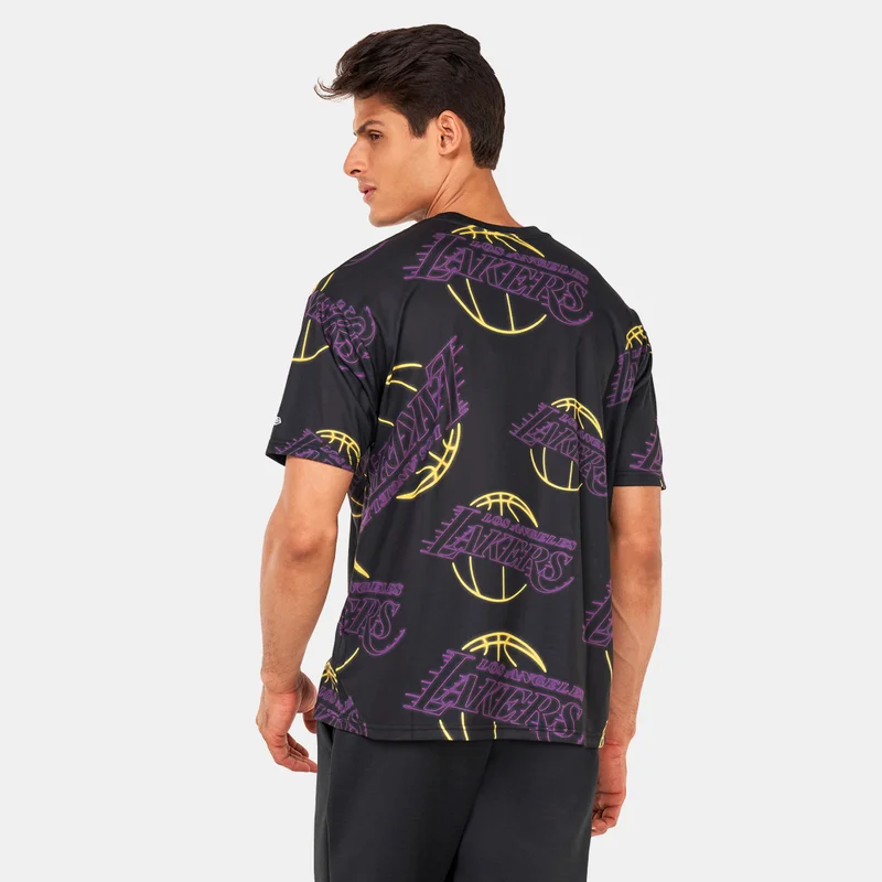 NEW ERA NBA Printed Neon LA Lakers T-Shirt