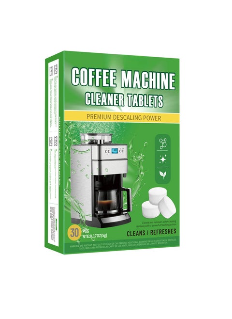 Machine Cleaning Tablet 30 Count Professional Espresso Machine Cleaner Descaling Tablets for Coffee Machines, Steam Ovens, Ovens, Ranges