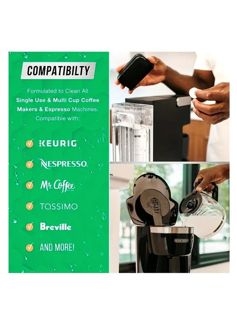Beauenty - Machine Cleaning Tablet 30 Count Professional Espresso Machine Cleaner Descaling Tablets for Coffee Machines, Steam Ovens, Ovens, Ranges - Image 1