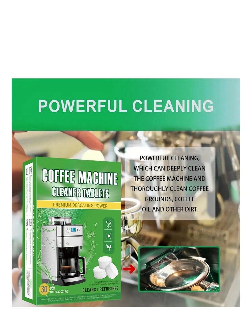 Beauenty - Machine Cleaning Tablet 30 Count Professional Espresso Machine Cleaner Descaling Tablets for Coffee Machines, Steam Ovens, Ovens, Ranges - Image 1