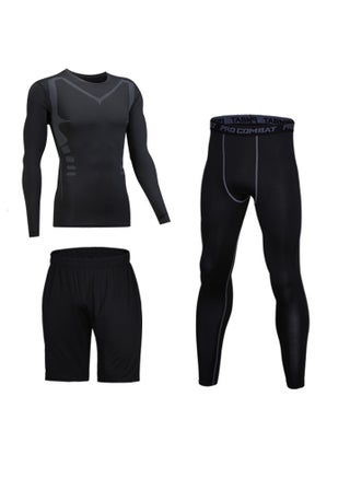Children's High Elasticity Tight Fitting Clothing Sports Fitness Set Quick Drying Training Suit